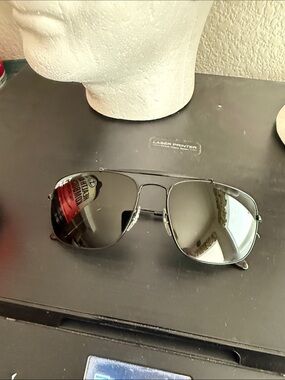 Ray-Ban 3560 “the colonel “ Black Metal Aviator Sunglasses with polarized lens